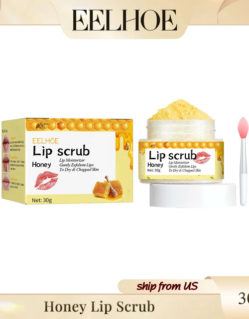 Load image into Gallery viewer, Eelhoe Honey Flavored Lip Scrub Softers Exfoliation Removes Dead Skin Moisturizes Lips And Prevents Dryness And Cracking
