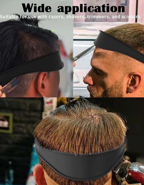Load image into Gallery viewer, DIY Home Haircuts Curved Headband Silicone Neckline Shaving Template and Hair Cutting Guide Hair Styling Tool
