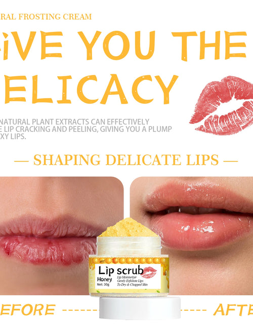 Load image into Gallery viewer, Eelhoe Honey Flavored Lip Scrub Softers Exfoliation Removes Dead Skin Moisturizes Lips And Prevents Dryness And Cracking
