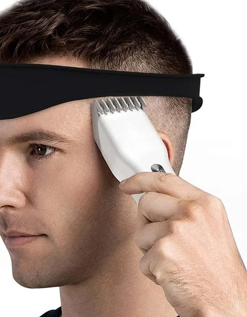 Load image into Gallery viewer, DIY Home Haircuts Curved Headband Silicone Neckline Shaving Template and Hair Cutting Guide Hair Styling Tool
