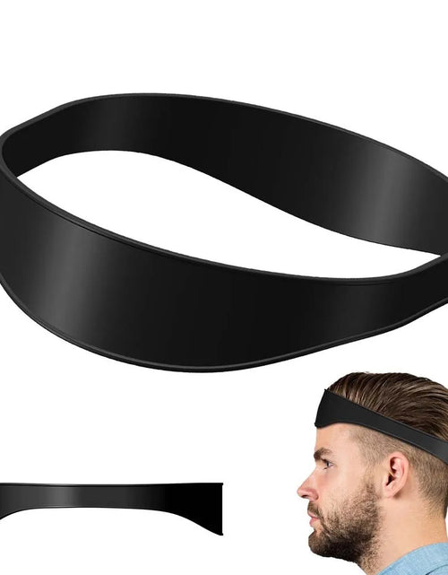 Load image into Gallery viewer, DIY Home Haircuts Curved Headband Silicone Neckline Shaving Template and Hair Cutting Guide Hair Styling Tool
