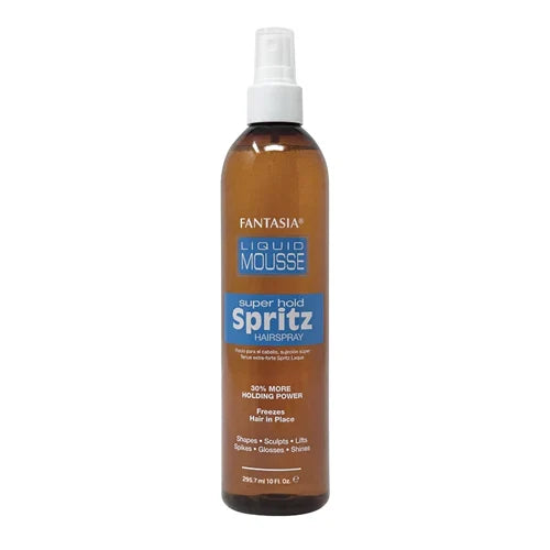 Fantasia Liquid Mousse Spritz - Strong Hold, Fast Drying, Long-Lasting Style, Perfect for All Hair Types
