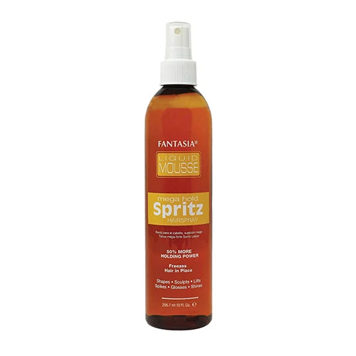 Load image into Gallery viewer, Fantasia Liquid Mousse Spritz - Strong Hold, Fast Drying, Long-Lasting Style, Perfect for All Hair Types
