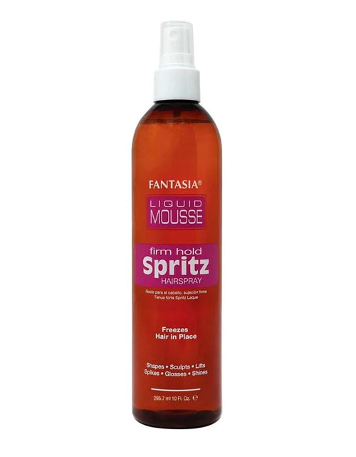 Load image into Gallery viewer, Fantasia Liquid Mousse Spritz - Strong Hold, Fast Drying, Long-Lasting Style, Perfect for All Hair Types
