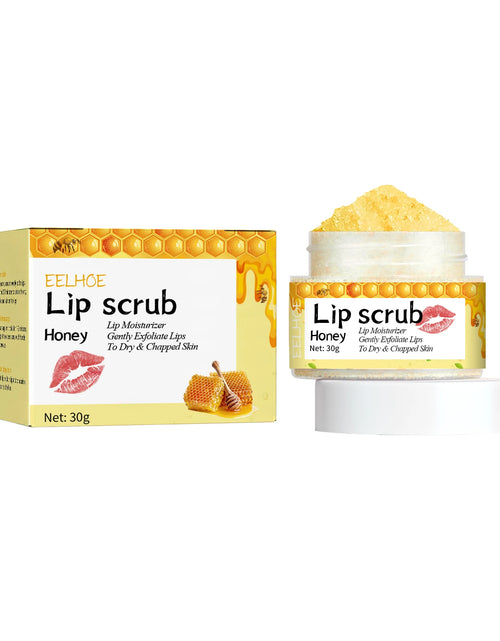 Load image into Gallery viewer, Eelhoe Honey Flavored Lip Scrub Softers Exfoliation Removes Dead Skin Moisturizes Lips And Prevents Dryness And Cracking
