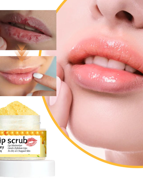 Load image into Gallery viewer, Eelhoe Honey Flavored Lip Scrub Softers Exfoliation Removes Dead Skin Moisturizes Lips And Prevents Dryness And Cracking
