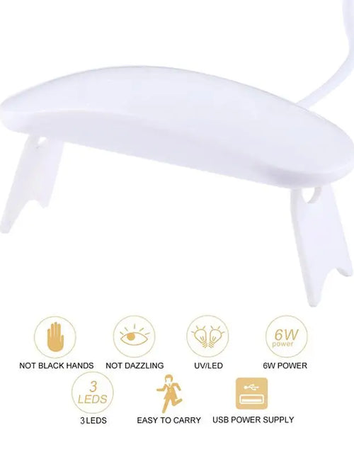 Load image into Gallery viewer, Portable Nail Dryer Lamp UV LED Nail Light For Curing All Gel Polish USB Rechargeable Quick Dry Manicure Machine Nail Art Tools
