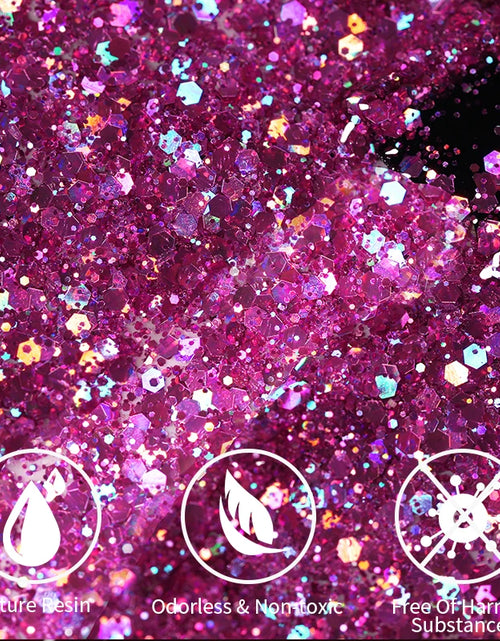 Load image into Gallery viewer, UR SUGAR 7.5ML Blue Black Red Glitter Sequin Color Gel Nail Polish Semi-permanent Varnish For Nail Art Manicure Soak Off UV Gel
