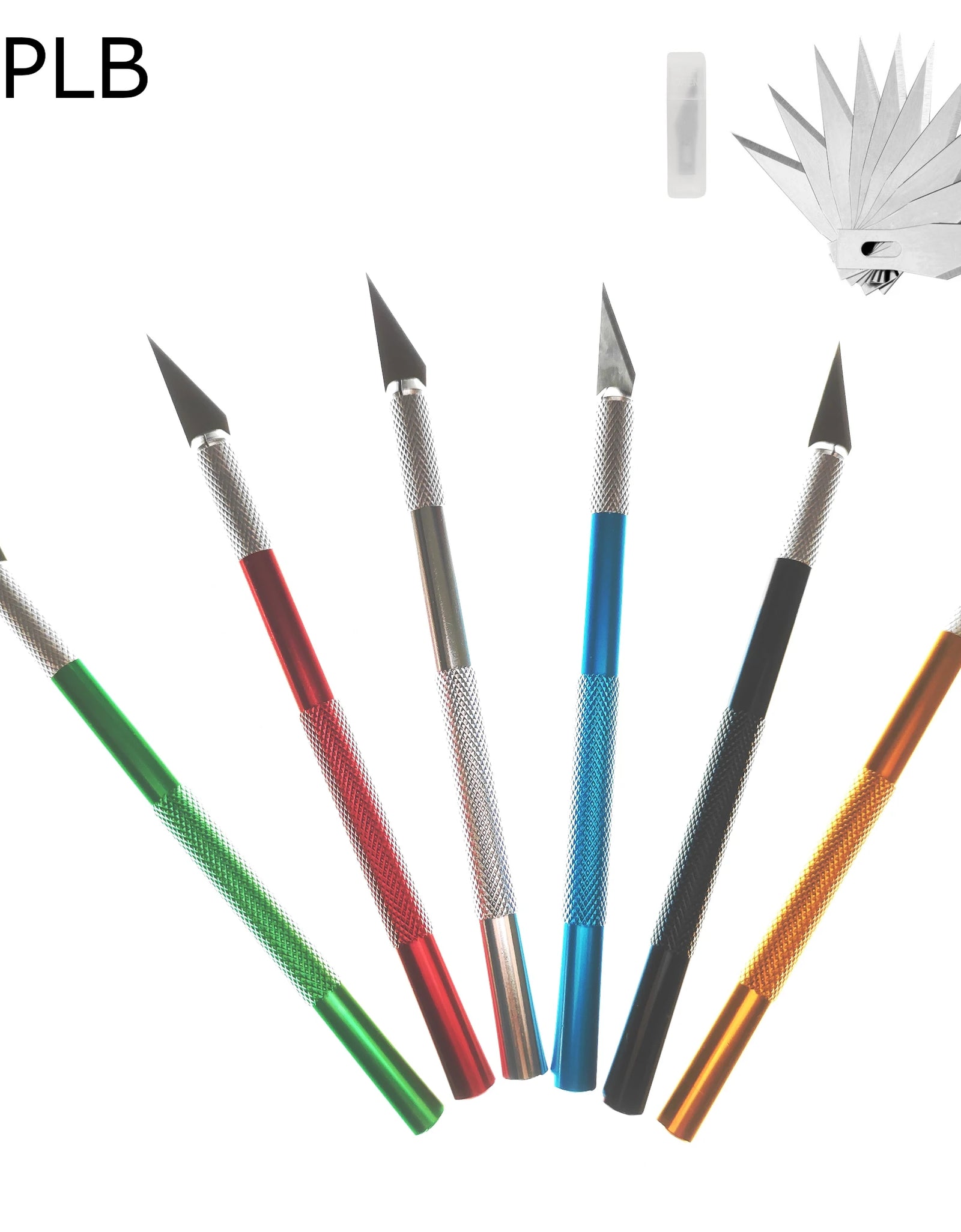 Engraving Non-Slip Metal Scalpel Knife Kit + 50/20/10/5pcs #11 Blades Cutter Craft Knives for Mobile Phone PCB Repair Hand Tools