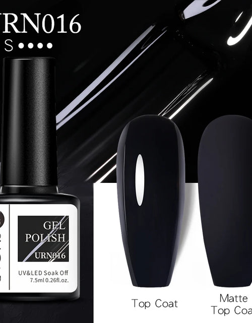 Load image into Gallery viewer, UR SUGAR 7.5ML Blue Black Red Glitter Sequin Color Gel Nail Polish Semi-permanent Varnish For Nail Art Manicure Soak Off UV Gel
