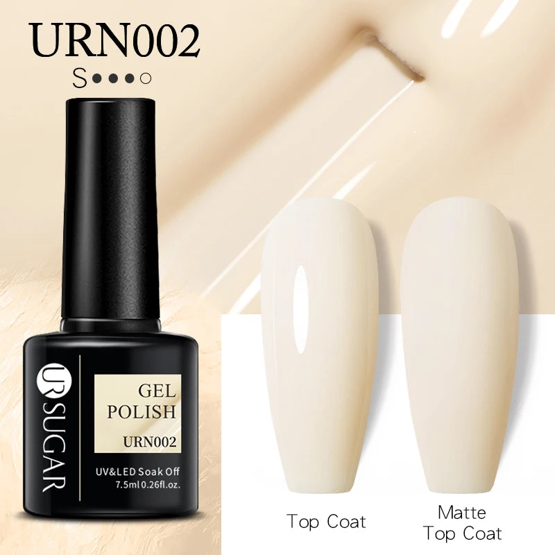 UR SUGAR 7.5ML Blue Black Red Glitter Sequin Color Gel Nail Polish Semi-permanent Varnish For Nail Art Manicure Soak Off UV Gel