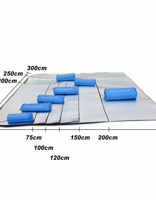 Load image into Gallery viewer, Camping Mat Foam Foil Blanket  Aluminum Insulation Foam Foil Mat Sleeping Pad Thermal Outdoor Tent Footprint Reflecting Heat
