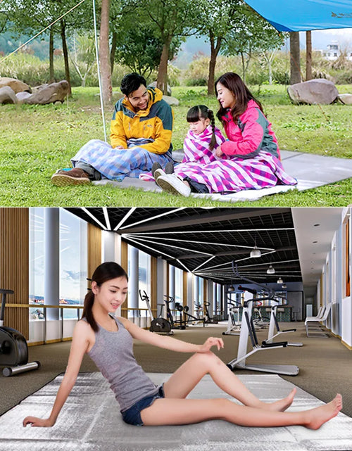 Load image into Gallery viewer, Camping Mat Foam Foil Blanket  Aluminum Insulation Foam Foil Mat Sleeping Pad Thermal Outdoor Tent Footprint Reflecting Heat
