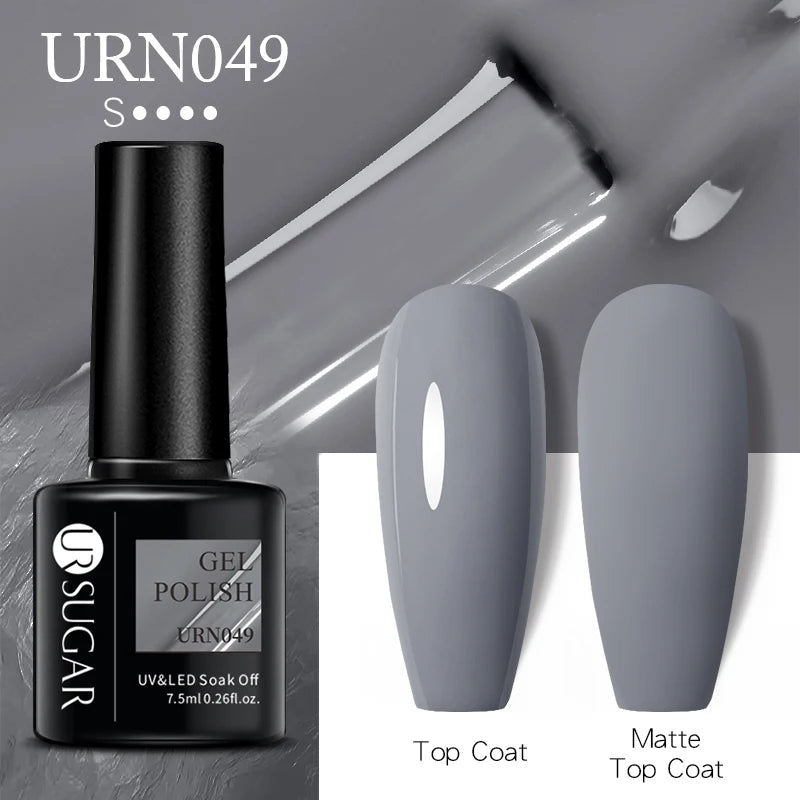 UR SUGAR 7.5ML Blue Black Red Glitter Sequin Color Gel Nail Polish Semi-permanent Varnish For Nail Art Manicure Soak Off UV Gel