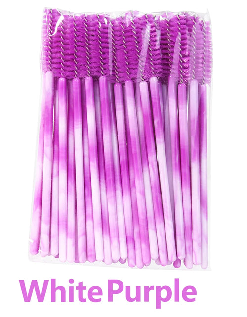 Load image into Gallery viewer, ANNAFRIS 50Pcs  Disposable Eyelash  Brush Soft Head Crystal Eyebrow Brush Lash Extension Brush  Mascara Wand Makeup Tool

