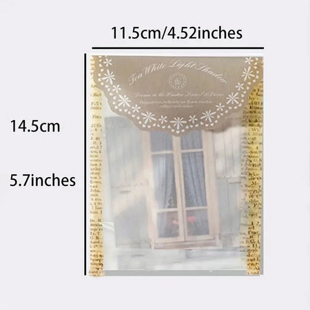 10 Pcs Laser Hollow Doors Windows Stickers Junk Journal Planner Scrapbooking Vintage Decorative DIY Craft Material supplies