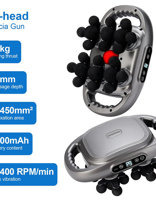Load image into Gallery viewer, 16-Head Fascia Gun High-Frequency Vibration Body Massage Gun Back and Waist Massager Neck Shoulder Massager Muscle masajeador
