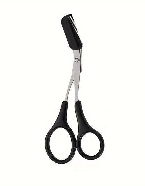 Load image into Gallery viewer, Stainless Steel Eyebrow Trimming Scissors With Comb, Safe Eyebrow Trimming Makeup Tool, Precise Creation Of Perfect Eyebrow Shap
