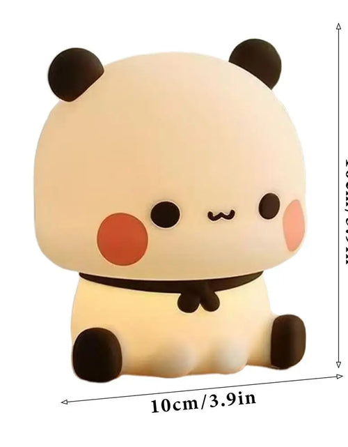 Load image into Gallery viewer, LED Night Lights Cute Panda Silicone Lamp USB Rechargeable Touch Night Lamp Bedside Decor 3 Modes Dimmable Kids Baby nightlight
