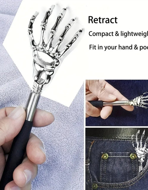Load image into Gallery viewer, Portable Stainless Steel Telescopic Back Scratcher Extendable Scratcher Back Massager Tool For Blood Circulation Relax Health
