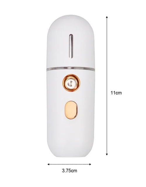 Load image into Gallery viewer, 1PC Mini Portable Humidifier Nano Mister Facial Steamer Device Beauty Spray Hydrating Apparatus Cold Spray ApparatusRechargeable
