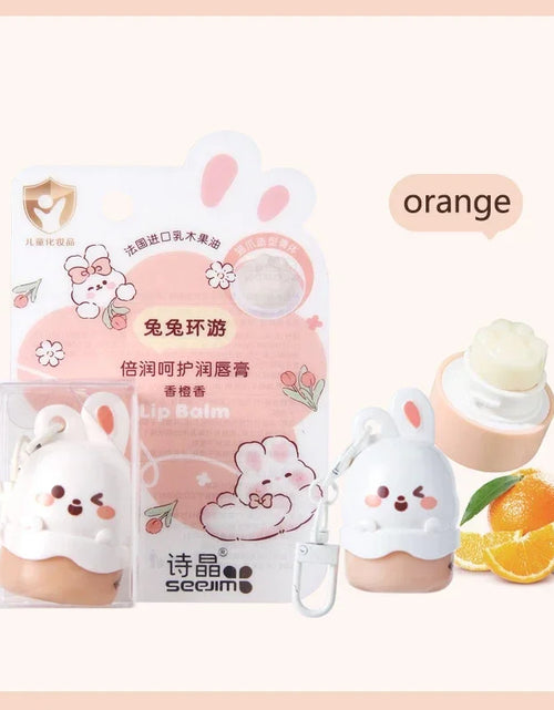 Load image into Gallery viewer, Fruity Children Baby Lip Balm Moisturizer Nutritious Anti Dry Cracking Lip Mask Cute Cartoon Bunny Kids Autumn Winter Lip Care
