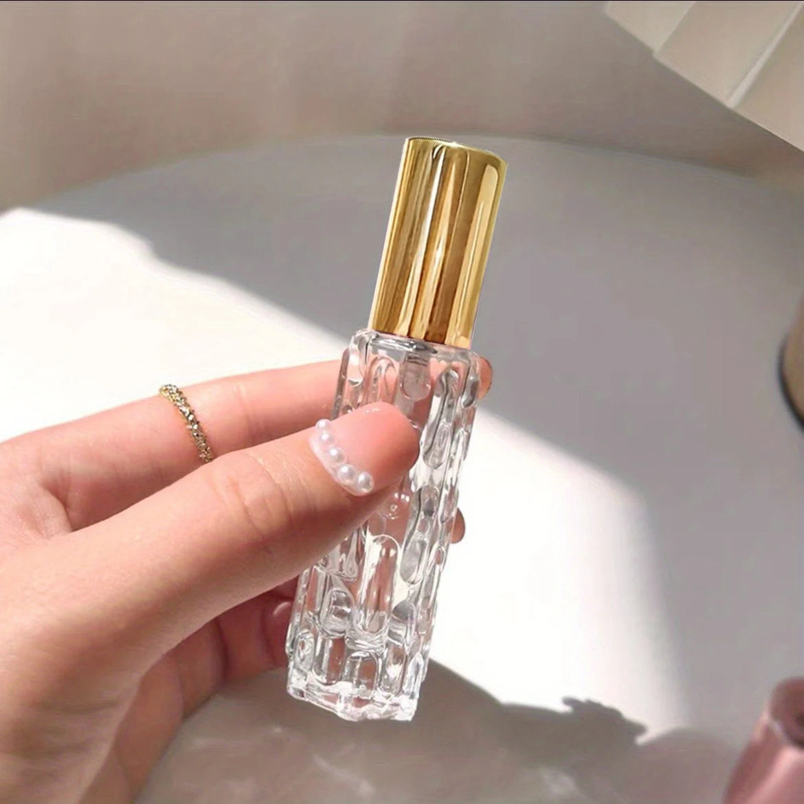 1/3/6pcs+4 accessories 10ml travel mini perfume atomizer container with 3 spray bottles, 2 funnels, 2 dispenser diviners