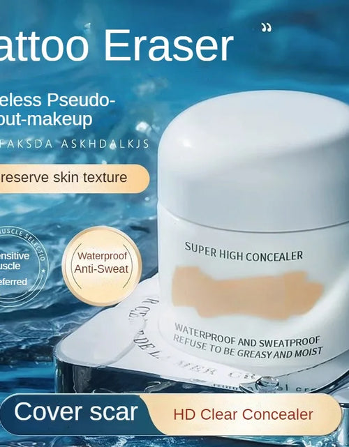 Load image into Gallery viewer, Waterproof Full Coverage Concealer for Tattoos, Scars - Natural Finish Foundation for All Skin Tones &amp; Types

