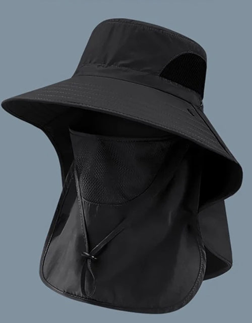 Load image into Gallery viewer, Summer Sun Hats UV Protection Outdoor Hunting Fishing Cap For Men Women Hiking Camping Visor Bucket Hat Neck Flap Fisherman Hat
