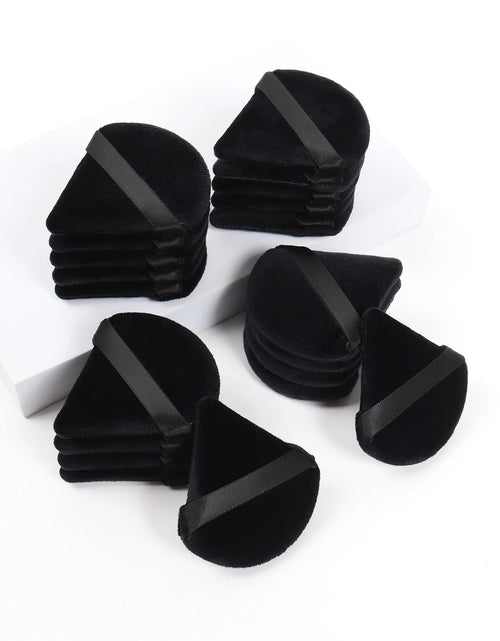 Load image into Gallery viewer, Black Triangle Powder Puff Facial Makeup Sponge Soft Velvet Cosmetics Puff Mixer Beauty Foundation Make-Up Sponge Makeup Access
