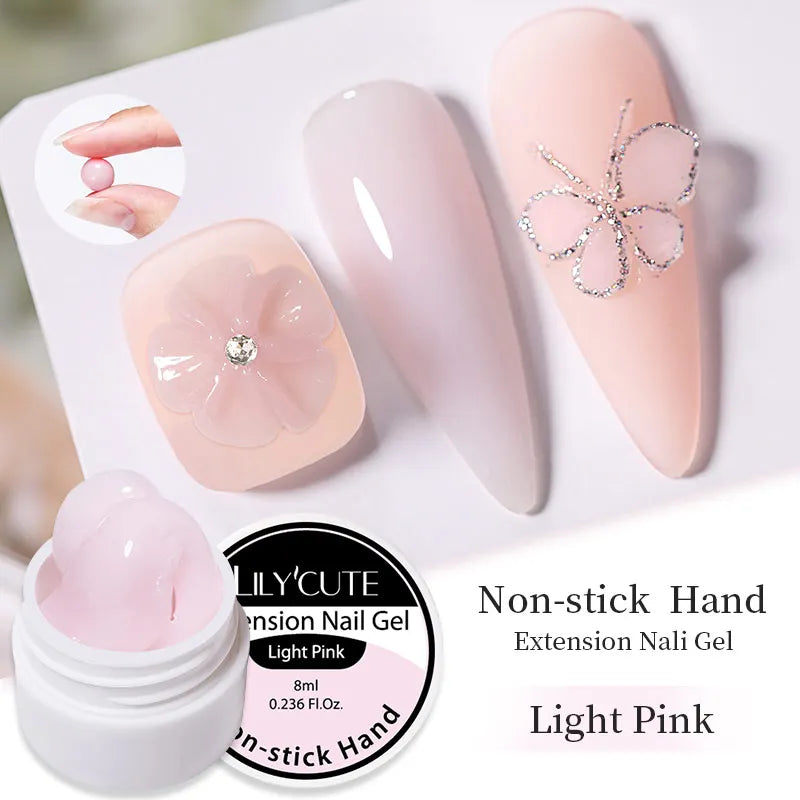 LILYCUTE 6 IN 1 Extension Gel Nail Polish Acrylic Construct Hard Gel Soak Off Self Leveling Reinforcement Gel For Nail HEMA FREE