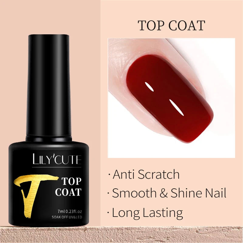 LILYCUTE 7ML Glitter Gel Nail Polish Sparkling Semi Permanent UV Gel Colorful Shinning Gel Varnish Nail Art Soak Off UV LED Gel