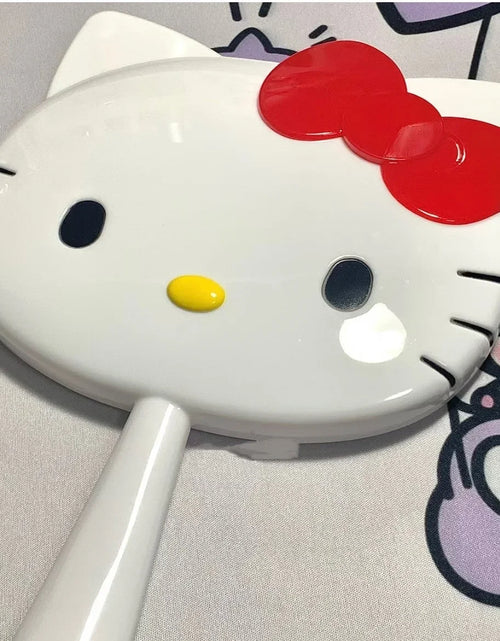 Load image into Gallery viewer, Cartoon Sanrio Hello Kitty Handheld Makeup Mirror Kawaii Kt Cat Handle Make Up Mirrors Girl Birthday Gift
