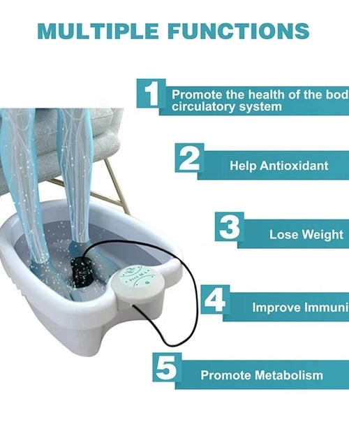 Load image into Gallery viewer, Detox Ionic Foot Spa Bath Machine vibration Whirlpool Care Arrays Aqua Healthy Therapy Deep Tissue Clean Foot Bath Spa Massager
