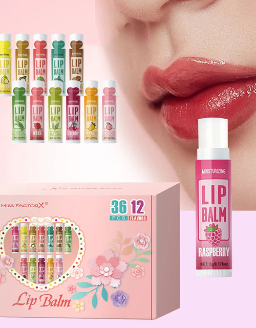 Load image into Gallery viewer, 36PCS Moisturizing Lip Balm set 5g deep moisturizing and brightening lips Party gift for friends
