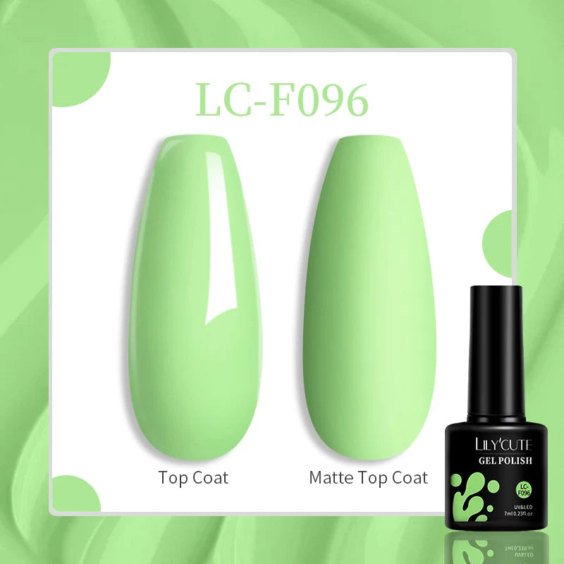LILYCUTE 7ML Glitter Gel Nail Polish Sparkling Semi Permanent UV Gel Colorful Shinning Gel Varnish Nail Art Soak Off UV LED Gel