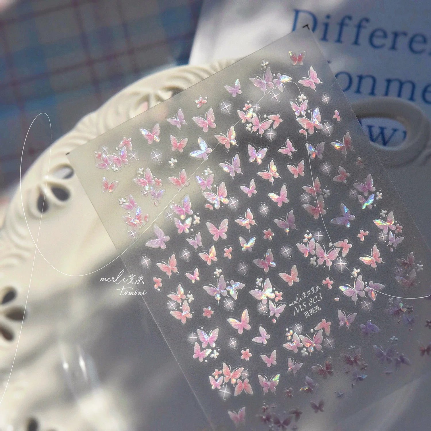 1pcs Cute A bag of Starfish Nail Charm Stickers 3D Jelly Ocean Fish Bubble Adhesive Nail Sticker DIY Summer Nail Art Decorations