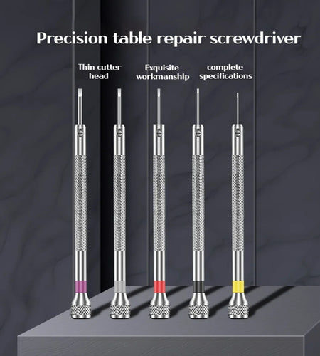 Precision watch repair screwdriver 0.8-1.6mm mini slotted screwdriver Precision instrument repair hand tool