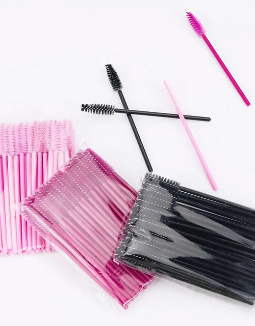 Load image into Gallery viewer, ANNAFRIS 50Pcs  Disposable Eyelash  Brush Soft Head Crystal Eyebrow Brush Lash Extension Brush  Mascara Wand Makeup Tool
