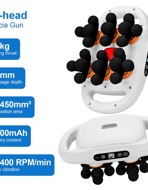 Load image into Gallery viewer, 16-Head Fascia Gun High-Frequency Vibration Body Massage Gun Back and Waist Massager Neck Shoulder Massager Muscle masajeador
