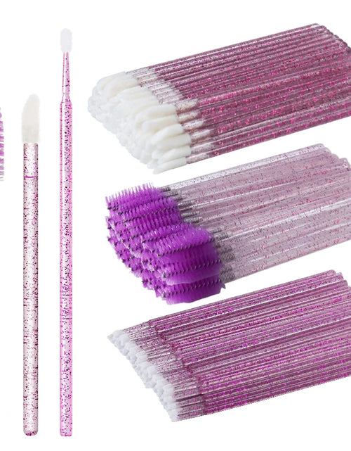 Load image into Gallery viewer, ANNAFRIS 50Pcs  Disposable Eyelash  Brush Soft Head Crystal Eyebrow Brush Lash Extension Brush  Mascara Wand Makeup Tool
