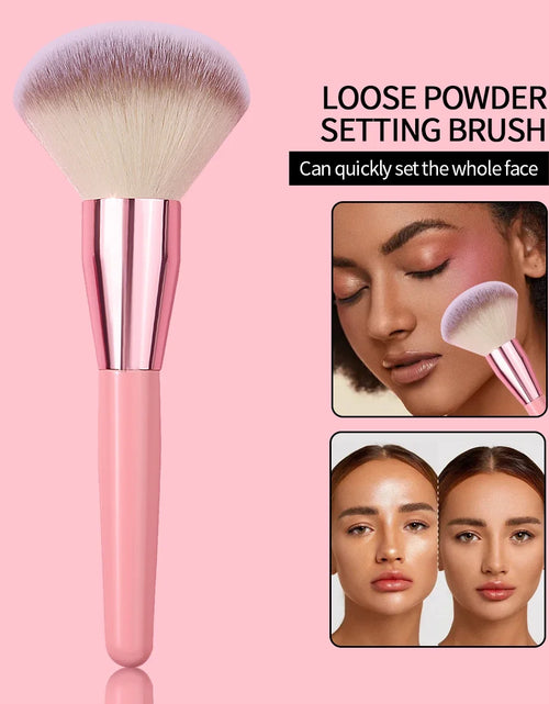 Load image into Gallery viewer, 1pcs ultra large loose powder brush, high-end multifunctional setting brush for facial makeup, soft makeup brush tool
