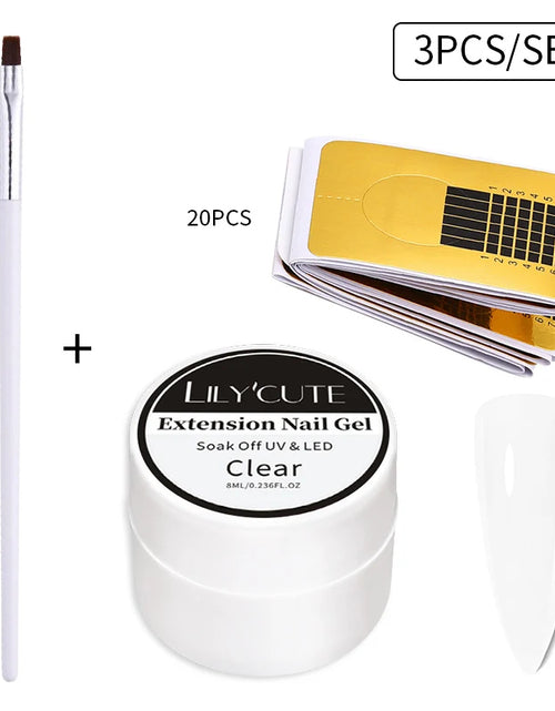 Load image into Gallery viewer, LILYCUTE 6 IN 1 Extension Gel Nail Polish Acrylic Construct Hard Gel Soak Off Self Leveling Reinforcement Gel For Nail HEMA FREE
