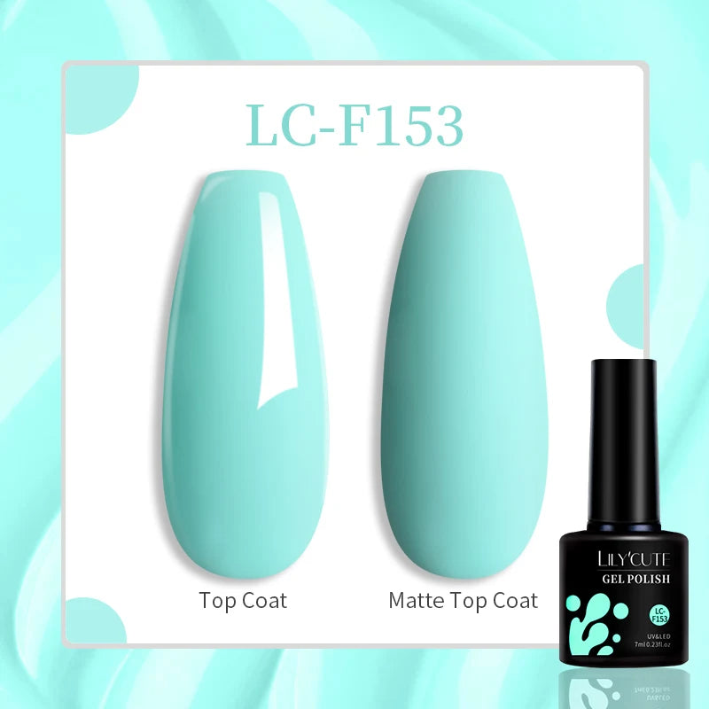 LILYCUTE 7ML Glitter Gel Nail Polish Sparkling Semi Permanent UV Gel Colorful Shinning Gel Varnish Nail Art Soak Off UV LED Gel