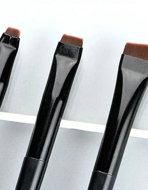 Load image into Gallery viewer, 3-Piece Eyeliner &amp; Eyebrow Brushes Set - Ultra-Fine &amp; Flat Tips for Precise Control, High-Quality Precision Makeup Application
