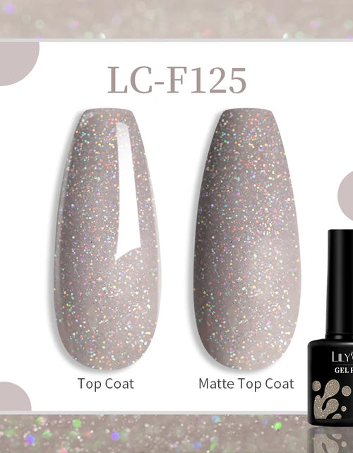 Load image into Gallery viewer, LILYCUTE 7ML Glitter Gel Nail Polish Sparkling Semi Permanent UV Gel Colorful Shinning Gel Varnish Nail Art Soak Off UV LED Gel
