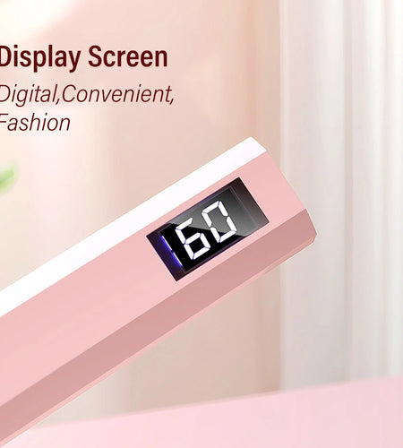 Timing Display Portable Handheld Mini Nail Lamp Family Quick Dry Flashlight Pen Chargeable Nail Dryer Machine Uv Led Nail Lamp