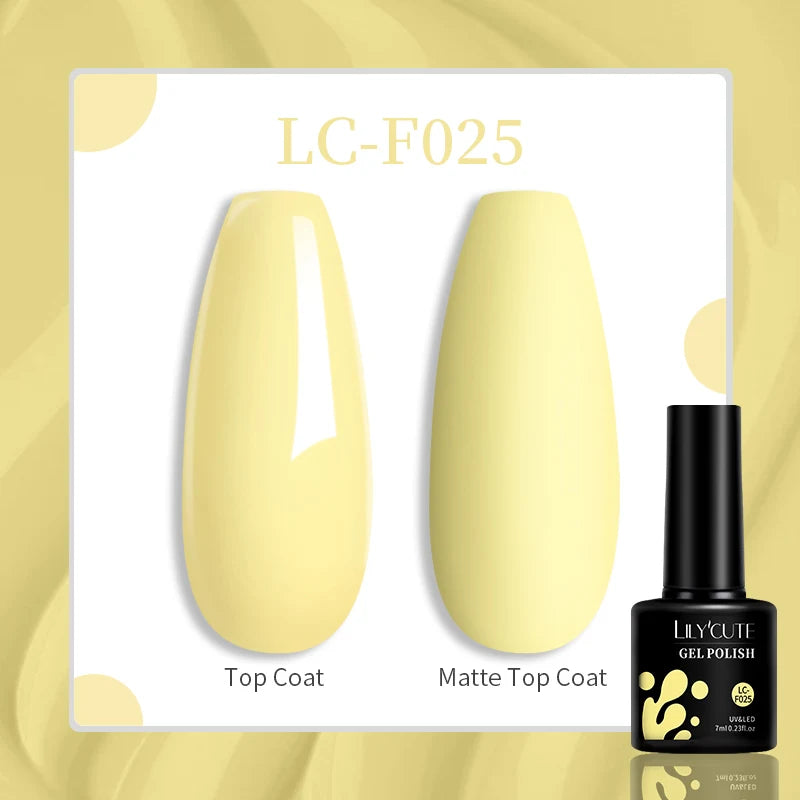 LILYCUTE 7ML Glitter Gel Nail Polish Sparkling Semi Permanent UV Gel Colorful Shinning Gel Varnish Nail Art Soak Off UV LED Gel