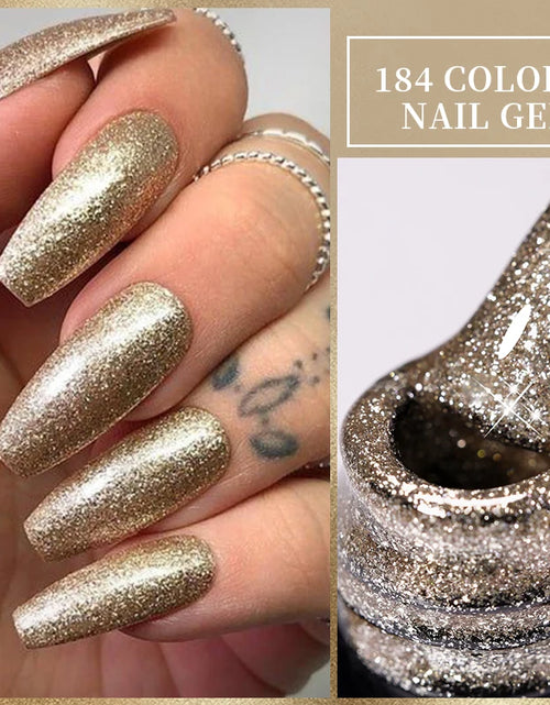 Load image into Gallery viewer, LILYCUTE 7ML Glitter Gel Nail Polish Sparkling Semi Permanent UV Gel Colorful Shinning Gel Varnish Nail Art Soak Off UV LED Gel
