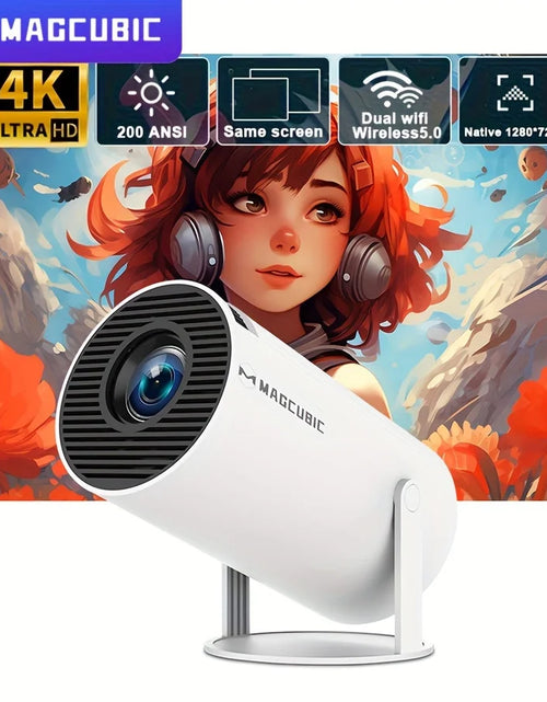 Load image into Gallery viewer, Magcubic HY300 Pro Projector 200ANSI Native 720P Wireless Screen Mirroring System Dual Band WiFi Hi-chip A3100 for Home Theater
